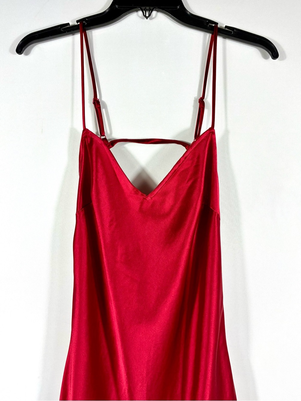 Staud Lydia Mini Slip Dress Ruby Red Small Medium NWT - Picture 8 of 16